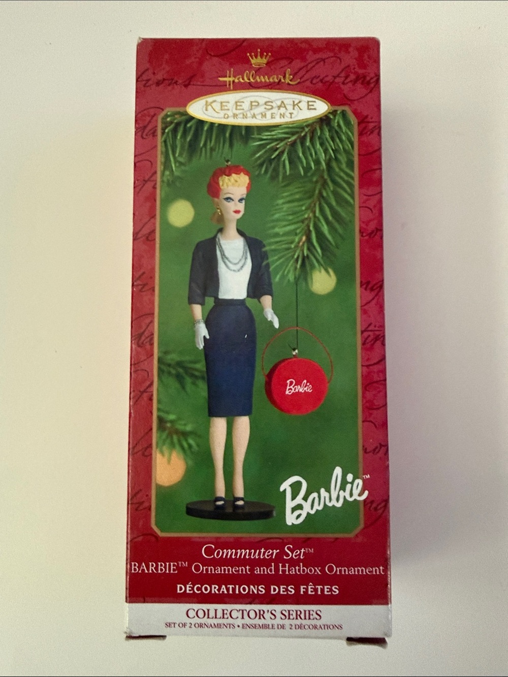 Hallmark Barbie Ornament 2000 Commuter Set Barbie NIB #7 in Series
